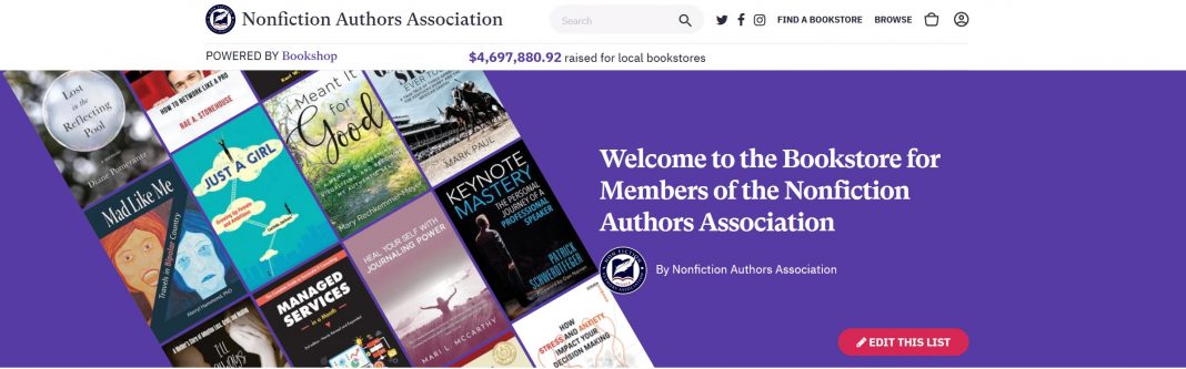 Nonfiction Authors Association Member Bookstore Header